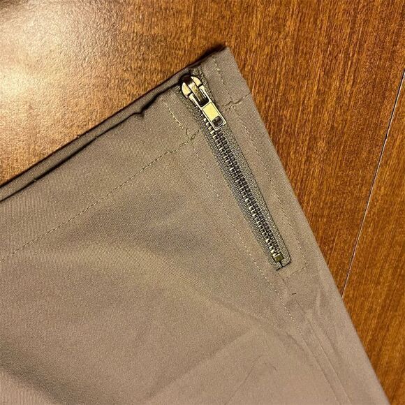 Vero Moda Women's Beige Khaki Chino Pants Size 36 Solid Snug Fit - Picture 3 of 6